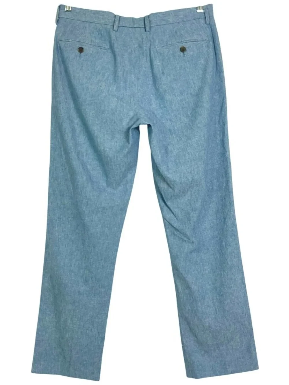J.Crew Factory Bedford Pants W32 L30 Blue Linen Cotton Chino Pants Style A4131